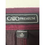 Cato Women's Size 10 premium Maroon Red High Rise Stretch Ankle Dress Pants EU Photo 3