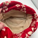 Vintage Disney Store Red Floral Tote with Mickey and Minnie Mouse Photo 4