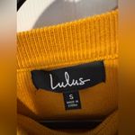 Lulus  Golden Long Sleeve Ruffle Dress Photo 1