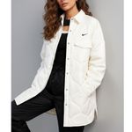 Nike Sportswear Essential Quilted Trench Jacket, White, Medium Photo 1