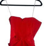 NBD  Jake Gown Strapless Corset Maxi Dress Rosette Detail Red Photo 8