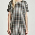 ZARA  Plaid Knit Business Fringe Mini Dress Photo 1