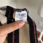 Striped Short Sleeve Sweater Size L Black Size L Photo 5