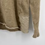 Free People FP Beach  Cocoon Cowl Pullover Tan Long Sleeve Cotton Top XS/S Photo 3