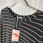 Le lis Nellie Taft  Soft Striped Long Sleeve Shirt Dress Small Gray White Stripes Photo 1