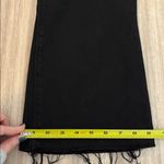 Spanx  Cropped Flare Raw Hem Black Denim Jeans Size Large Photo 9
