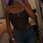 Pretty Little Thing Brown Corset Top Photo 1