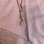 PINK - Victoria's Secret PINK VS Dusty‎ Rose Mauve Mesh Panel Hooded Crop Sweatshirt Extra Small XS Photo 3