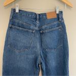 Madewell Baggy Straight Jeans Size 25 Dark Wash Blue Photo 7