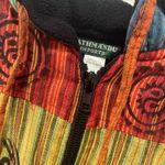 Kathmandu Imports Multicolor Patchwork Fleece Lined  Hooded Jacket by Kathmandu Size S/M Photo 2