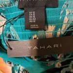 Tahari  Turquoise and Beige Dress Photo 3