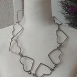 Silver Heart Circle Waist Belt O/S Festival Boho Retro Girl Fairy Beach Bratz Photo 1