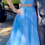 La Femme Blue Prom Dress Photo 1