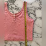 BP NWOT . Cropped Three Button Tank Coral Pink Size X Large Photo 4