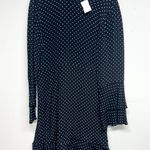 ZARA  Women Black & White Polka Dot Long Sleeve Mini Dress Size Medium Photo 0