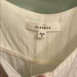 Pleione  White Ruffled Cap Sleeve Blouse Photo 1