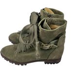 Splendid Suede Lace Up Combat Boots Size Photo 1