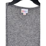 LuLaRoe Women's Sweater Open Long Duster Collarless Sleeveless Cardigan Gray XS Photo 2