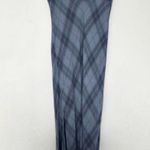 Time And Tru Blue plaid midi skirt Photo 2