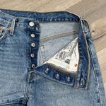 Levi's Levi’s 501 Skinny Distressed Button Fly Mom Jeans Women 28 x 28 Blue Photo 4