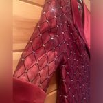 R & M Richards R & M Collection | Jacket Bling Burgundy Sequence 3/4 Sleeve size 10. Photo 2