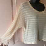 Chloe K  Mesh/Knit Style Scoop Neck Light Pink Blouse-Size Small Photo 1