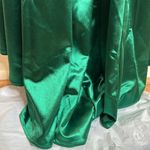 Mac Duggal Ieena for emerald green square neck line long gown dress size 4 Photo 10