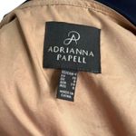 Adrianna Papell Dress Womens 4 Chiffon Drape Lace Overlay Evening Cocktail Blue Photo 15