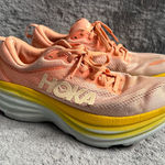 Hoka Women's 8 ONE ONE Bondi 8 Running Shoes Shell Coral Peach Parfait Photo 0