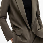 All Saints Aleida Lightweight Tri Blazer Olive Army Tarmac Green Photo 0