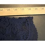 Slinky Brand  Womens 1X/2X 3 Piece Set Cardigan Tank Skirt Navy Blue Lace READ Photo 10
