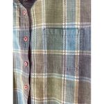 Vintage Lemon Grass Purple & Blue Plaid Short Sleeve Shirt 18W Photo 1