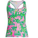 Lilly Pulitzer  SPF 50 Luxletic Sport Bra Tank Top Tropical Mandevilla Size M Photo 3