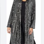 Steve Madden Steve Madden Silver Sequin Cape Evening Wear Photo 0