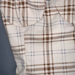 Timing Cream Plaid Stretchy Cropped Spaghetti Strap Tank Top XS NWT Photo 3