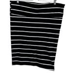 Torrid Womens Retro Striped Black & White Pencil Skirt Size 2X Office Siren Photo 0