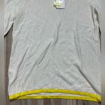 Design History NEW Sweater with Yellow Trim & Bell Sleeves, Size Small Photo 2
