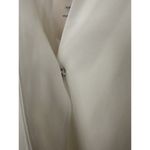 NWT Commense Womens Collared Cuffed Sleeve Button Wrap Short Dress White Medium Photo 7