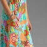 Trina Turk Revolve Tokyo Bay Maxi Halter Dress in Aqua Photo 0