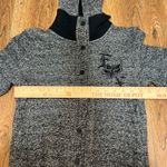 Fox Racing VTG Y2K  Gray Full Snap Hooded Jacket Embroidered Logo Womens M Moto Photo 4