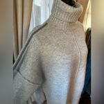 Topshop  knit exposed seam turtleneck oversized relaxed sweater Photo 1