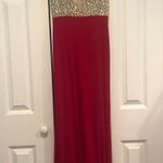 Blush Prom Red Prom Dress Photo 0