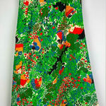 Vintage David Smith Farming Harvesting All Over Print Art to Wear Wrap Skirt Green Size 8 Photo 0