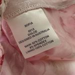 NWT Sofia the Label Dolce Dress Cotton Pink Rose Floral Womens AU 8 US 2 Photo 5