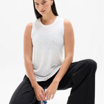 Athleta  Women’s Size XL Breezy Tank White Sleeveless Tank Top Shirt Photo 0