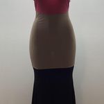 U.O. Elegant Pink, Tan, and Black Size Small Maxi Sleeveless Dress. Preloved Photo 2