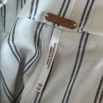 Free People  Paperbag High Waisted Pinstripe Wide Leg Crop Pants Photo 3