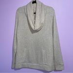 J.Crew Cowl Neck Sweater Women L Wool Blend Neutral Coastal Pocket Preppy Knit Photo 1