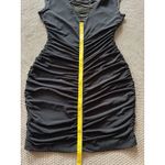 BCX  Midi Body Con Dress Black‎ Stretch Slimming Bling Club Size M Photo 7