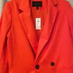 Banana Republic | Red-Orange Linen Blazer | 6 & 8 Photo 9